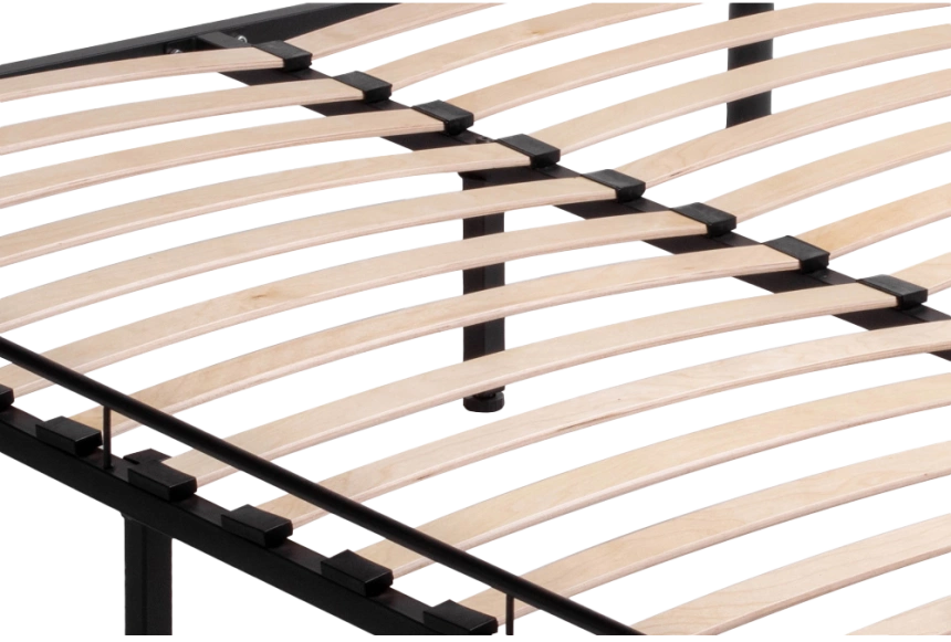 Кровать Виктори 2, 160x200, черная