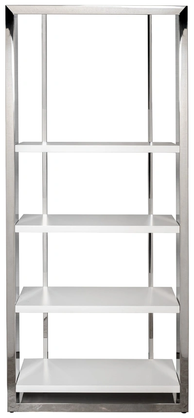 Стеллаж Michelle, открытый, белый / хром