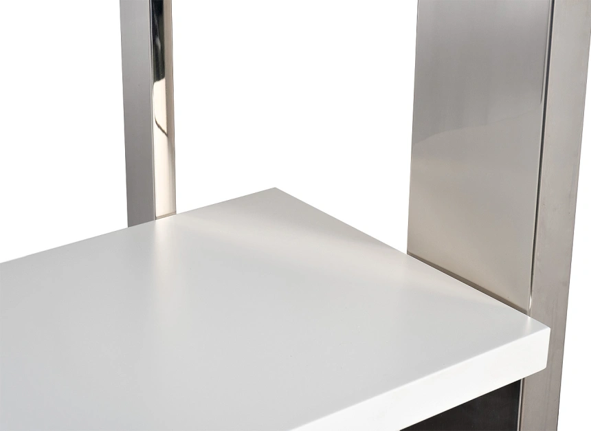 Стеллаж Michelle, открытый, белый / хром