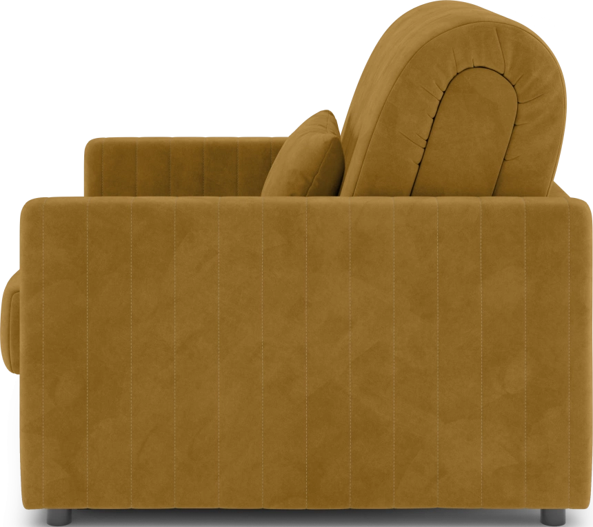 ​Кресло-кровать Хилтон 80, модель 139, Ultra Mustard​ (соломенный​) / венге