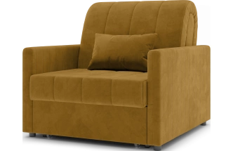 ​Кресло-кровать Хилтон 80, модель 139, Ultra Mustard​ (соломенный​) / венге