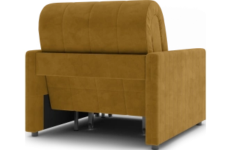 ​Кресло-кровать Хилтон 80, модель 139, Ultra Mustard​ (соломенный​) / венге
