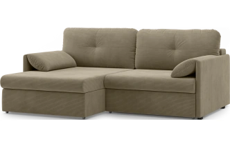 Диван угловой двухместный Мадрид, модель 142, Linea Grande 34 (шоколадный)