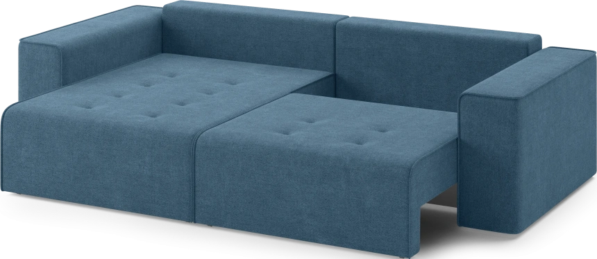 Диван угловой двухместный Венте, модель 035, Danco 796 (синий)
