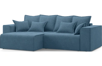 Диван угловой двухместный Венте, модель 035, Danco 796 (синий)