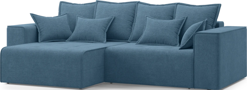 Диван угловой двухместный Венте, модель 035, Danco 796 (синий)