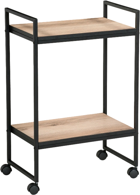 Сервировочный стол Ранд, 50x30x75, ЛДСП, дуб делано, каркас черный