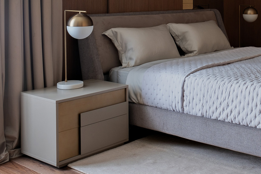 Тумба прикроватная 58DB-NS19009R , с ящиками, правая 