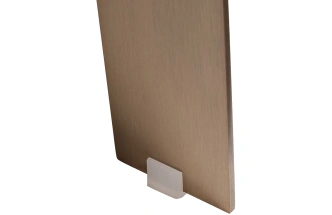 Журнальный стол KFG203, 100x100x30, МДФ, шпон, темно-коричневый / бронзовый