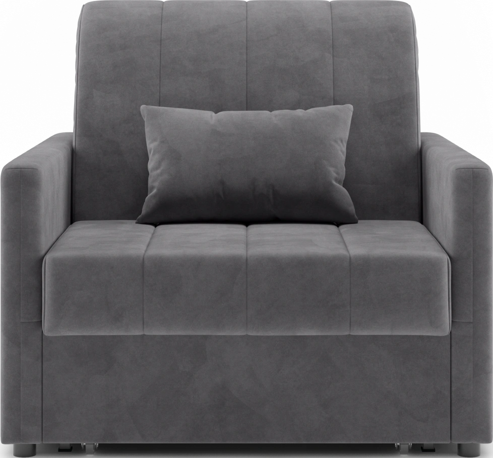 Кресло-кровать Хилтон 80, модель 139, Ultra Grey (серый) / венге