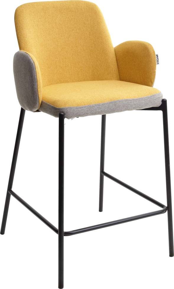 Полубарный стул Nyx, (H=65cm) VF106 желтый, VF120 серый