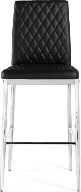 Барный стул Teon, черный / хром