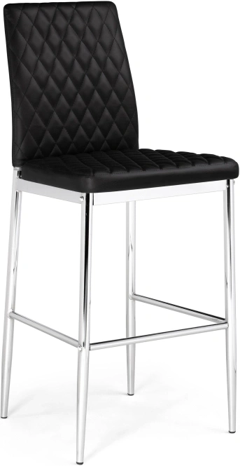 Барный стул Teon, черный / хром