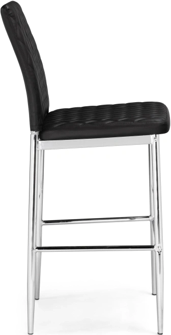 Барный стул Teon, черный / хром