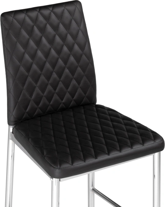 Барный стул Teon, черный / хром