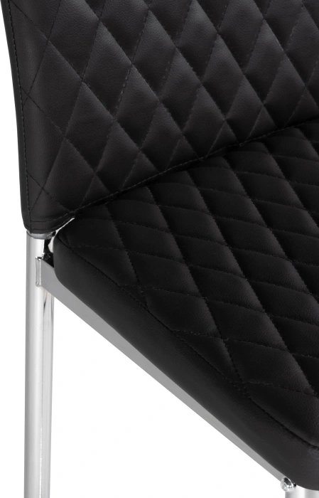 Барный стул Teon, черный / хром
