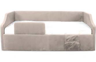 Кровать односпальная Дрим СТАНДАРТ, велюр Мора бежевый