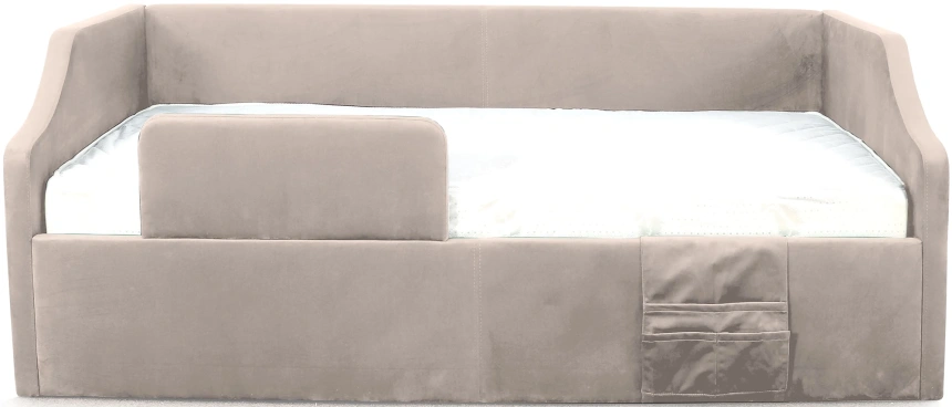 Кровать односпальная Дрим СТАНДАРТ, велюр Мора бежевый