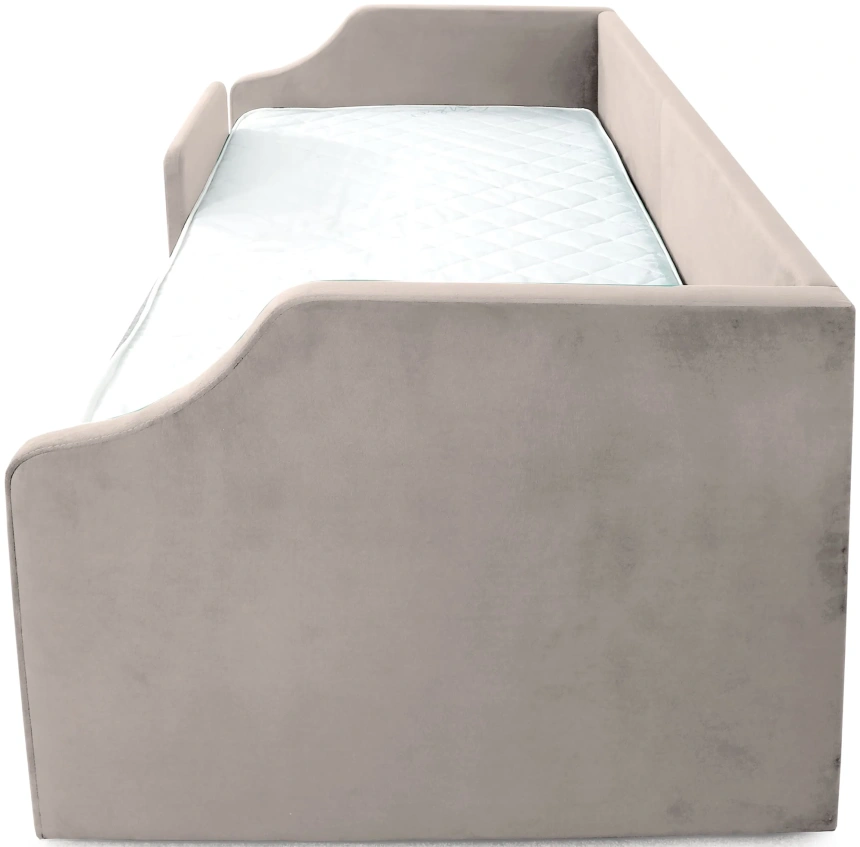 Кровать односпальная Дрим СТАНДАРТ, велюр Мора бежевый