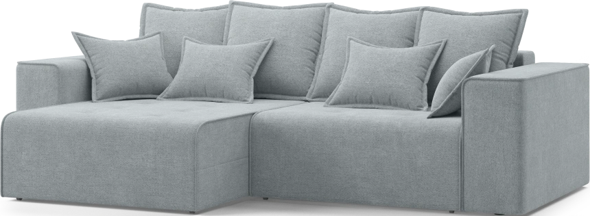 Диван угловой двухместный Венте, модель 035, Danco 995 (серый)