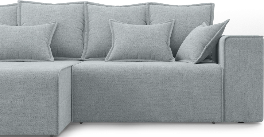Диван угловой двухместный Венте, модель 035, Danco 995 (серый)