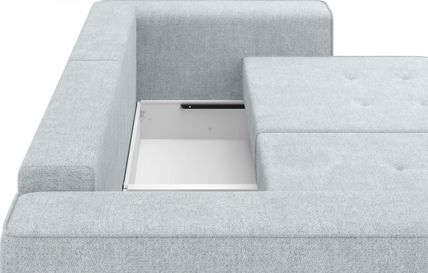 Диван угловой двухместный Венте, модель 035, Danco 995 (серый)