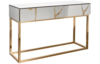 Туалетный столик KFG197 , белый / золотой 