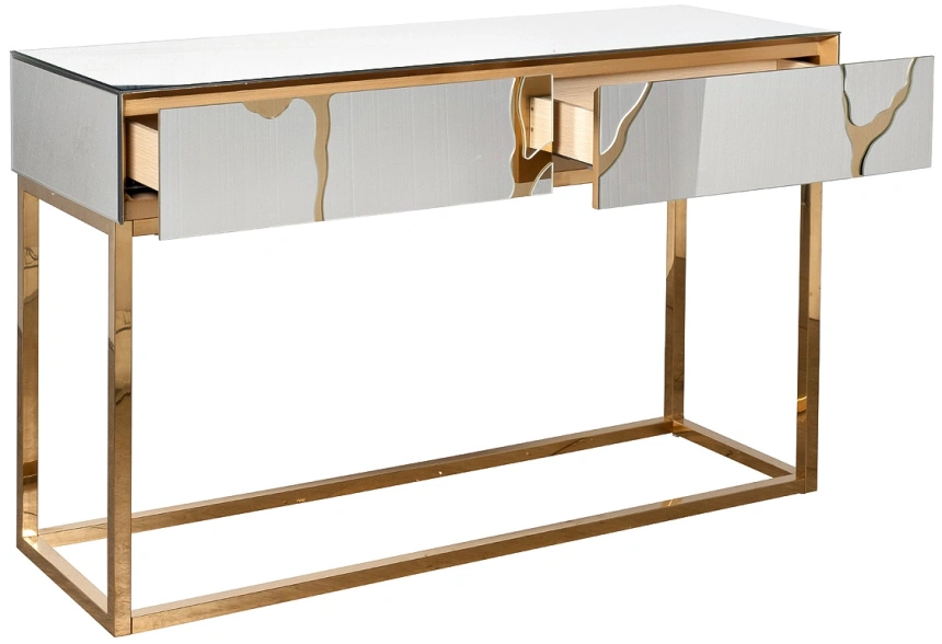 Туалетный столик KFG197 , белый / золотой 