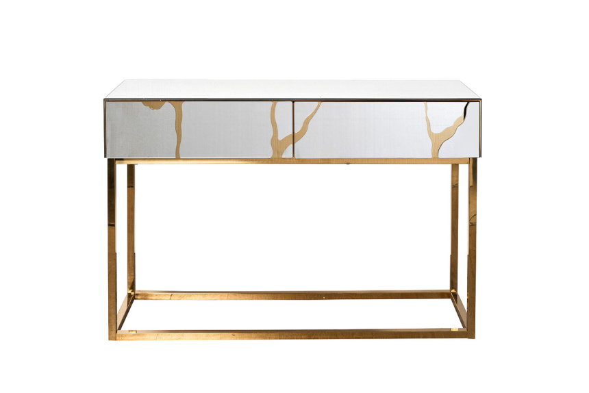 Туалетный столик KFG197 , белый / золотой