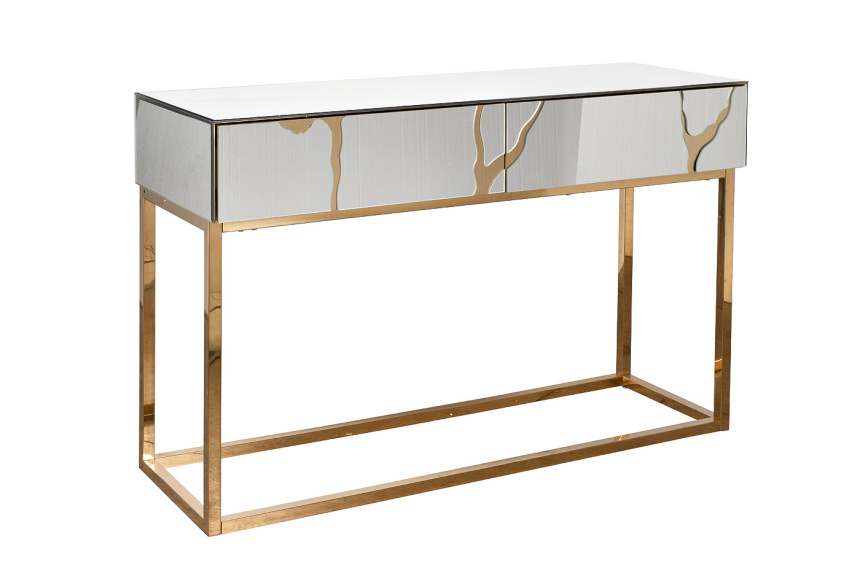 Туалетный столик KFG197 , белый / золотой