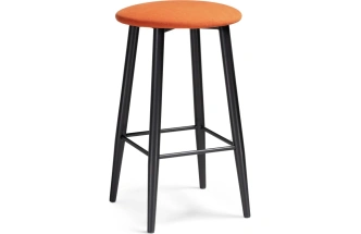 Полубарный табурет Гангток, катания флам / черный матовый