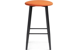 Полубарный табурет Гангток, катания флам / черный матовый