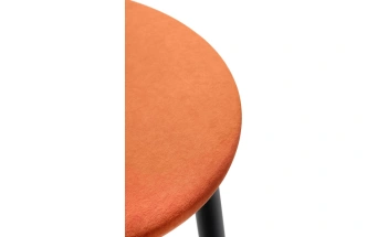 Полубарный табурет Гангток, катания флам / черный матовый