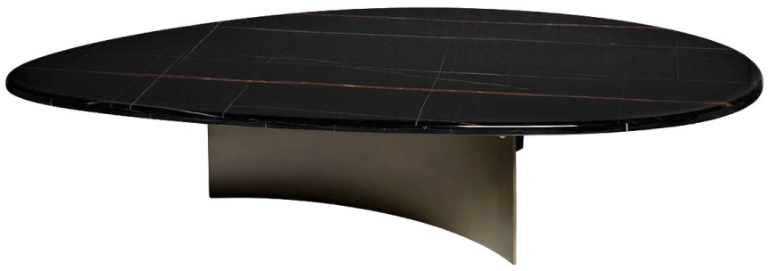 Журнальный стол 58DB-A19325STOL/ZH, 136x83x28, МДФ, черный мрамор / черный