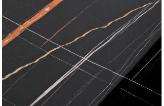 Журнальный стол 58DB-A19325STOL/ZH, 136x83x28, МДФ, черный мрамор / черный