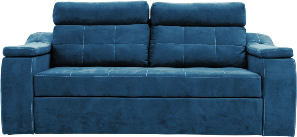 Диван прямой Бруно, Catania dark blue, Белая