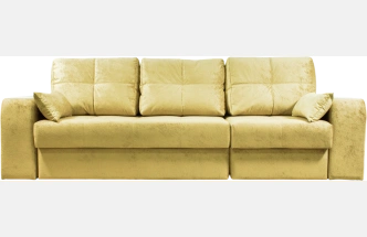 Диван прямой Остин 2, Siesta beige, декор Рамух белый