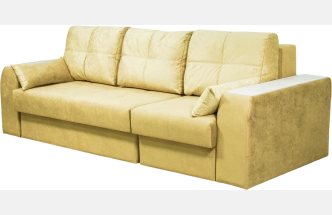 Диван прямой Остин 2, Siesta beige, декор Рамух белый