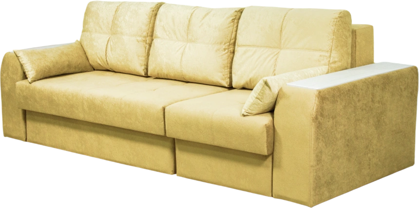 Диван прямой Остин 2, Siesta beige, декор Рамух белый