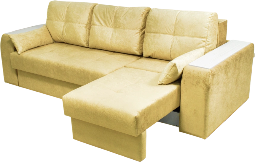 Диван прямой Остин 2, Siesta beige, декор Рамух белый