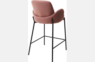 Полубарный стул Nyx, (H=65cm) VF109 розовый, VF110 брусничный