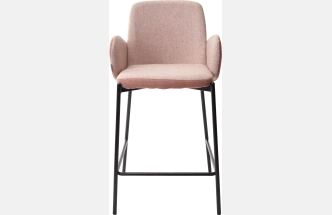 Полубарный стул Nyx, (H=65cm) VF109 розовый, VF110 брусничный
