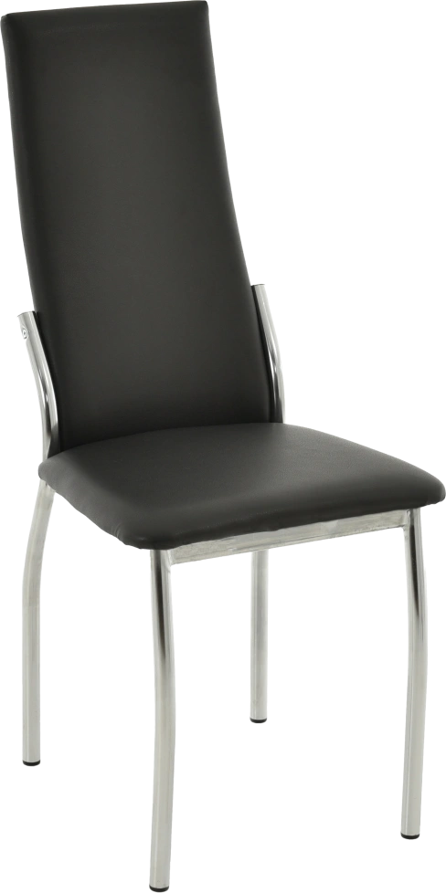 Стул Асти, мягкий, Батлер 07, экокожа, хром каркас