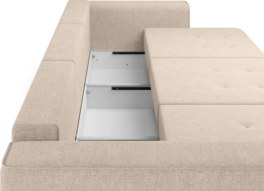 Диван прямой трехместный Венте, модель 035, Danco 130 (бежевый)