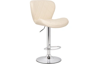 Барный стул Porch, бежевый / хром
