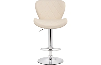 Барный стул Porch, бежевый / хром