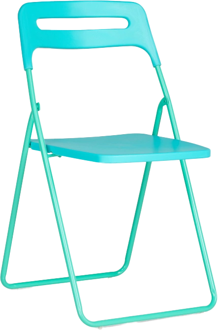 Стул Fold складной, пластиковый, blue
