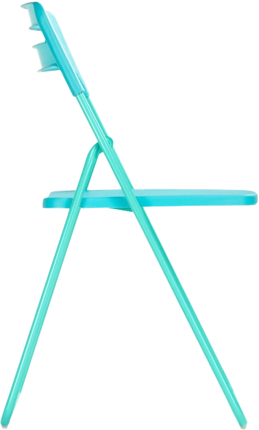Стул Fold складной, пластиковый, blue