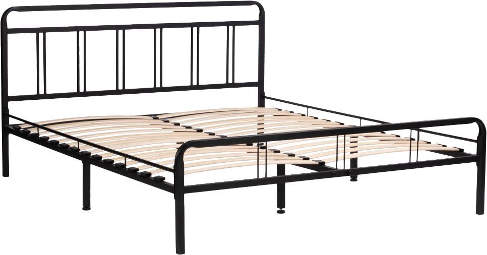 Кровать Рейк, 120x200, черная