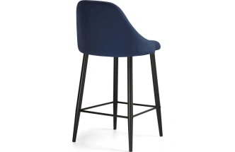 Полубарный стул Джама, темно-синий / черный матовый
